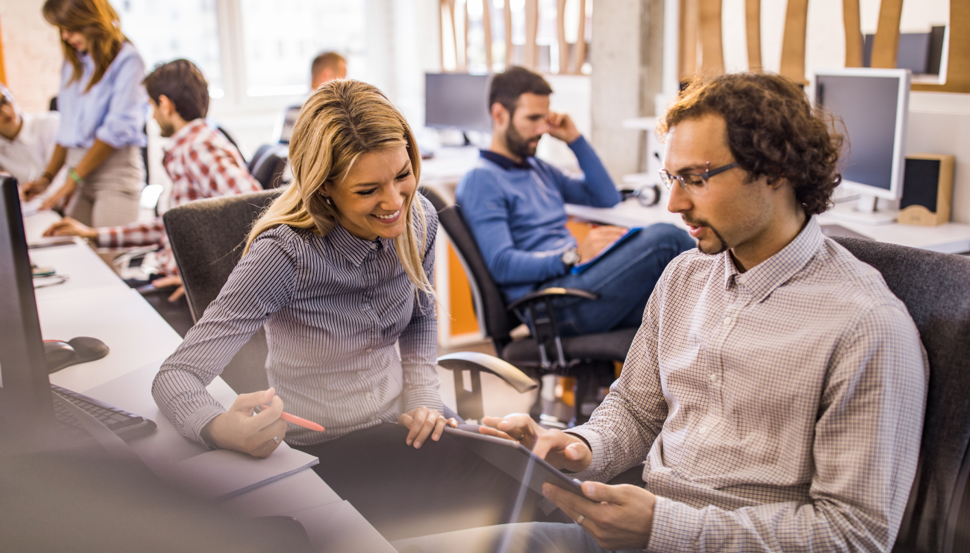 Student studying in a classroom